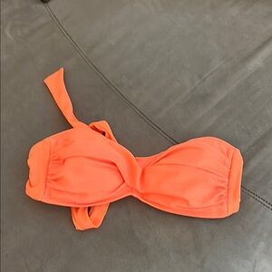 New without tags orange Bandeau bikini top